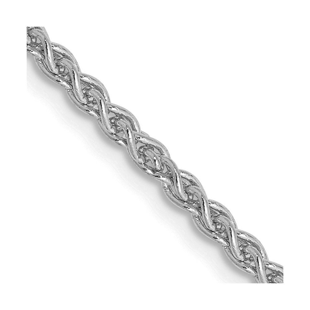 14K White Gold 16 inch 2.1mm Spiga with Lobster Clasp Chain