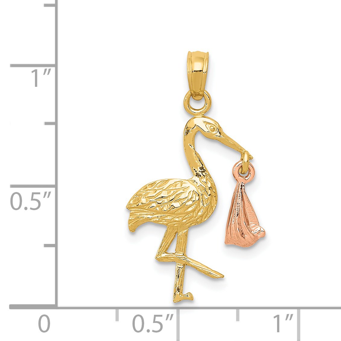 14k Polished Frog 7.25 inch Bracelet