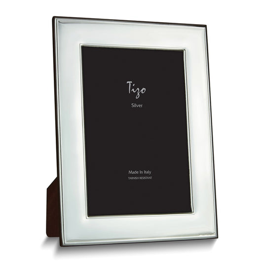 Silver-plated Plain Wide 5x7 Frame