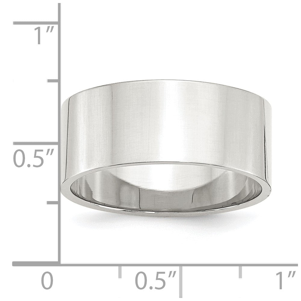 Sterling Silver 9mm Lightweight Flat Size 9.5 Band