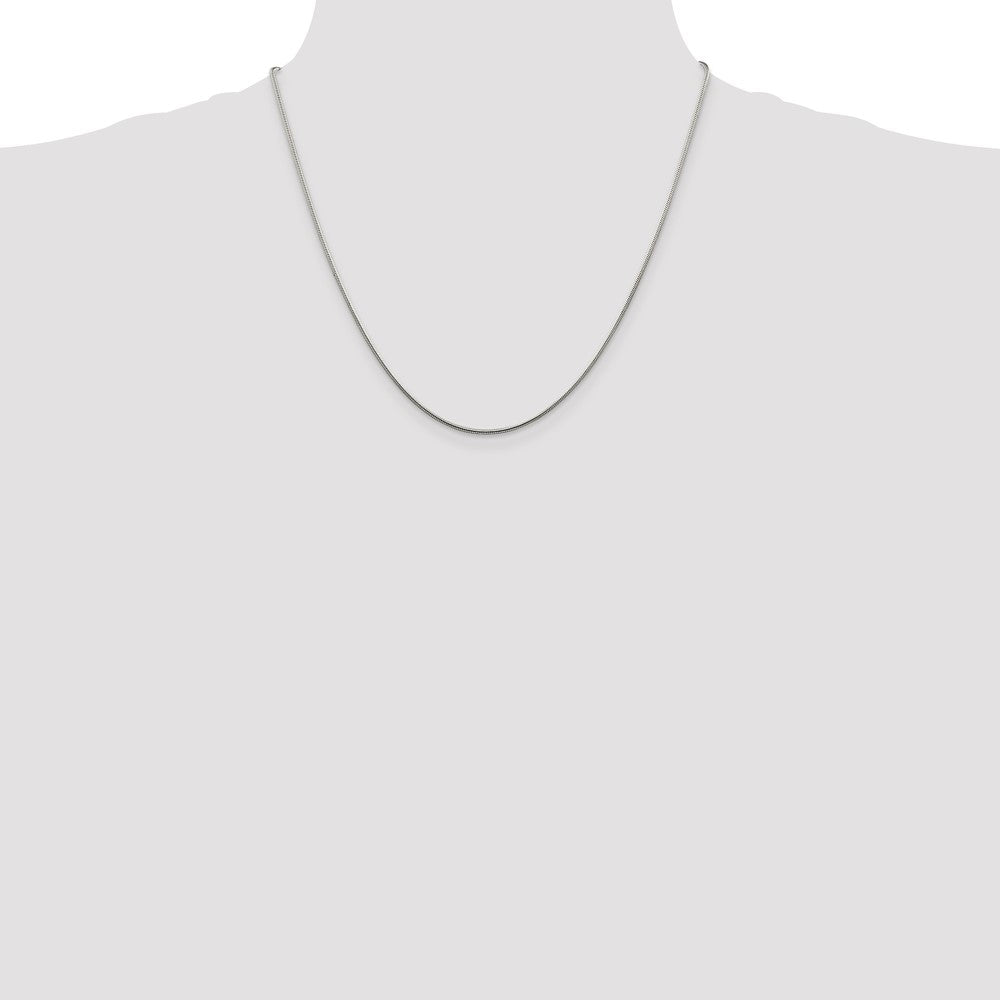 Sterling Silver 1.25mm Snake Chain 20 Inches