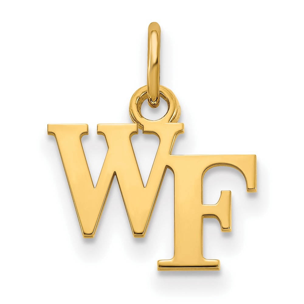 14k Gold LogoArt Wake Forest University W-F Extra Small Pendant Q4Y001WFU