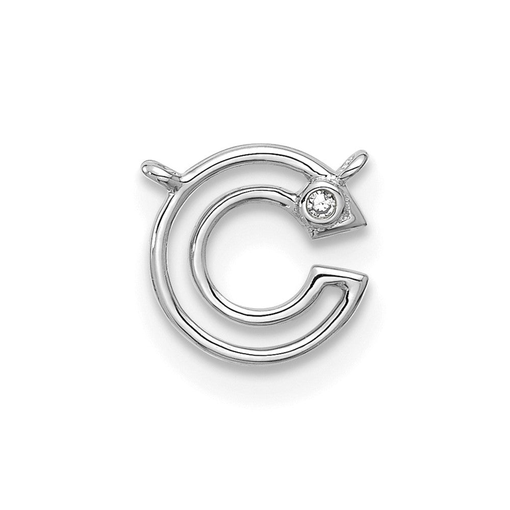 Stella & Dot 10kw Diamond Initial C Charm Element