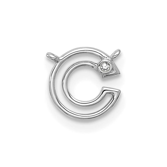 Stella & Dot 10kw Diamond Initial C Charm Element