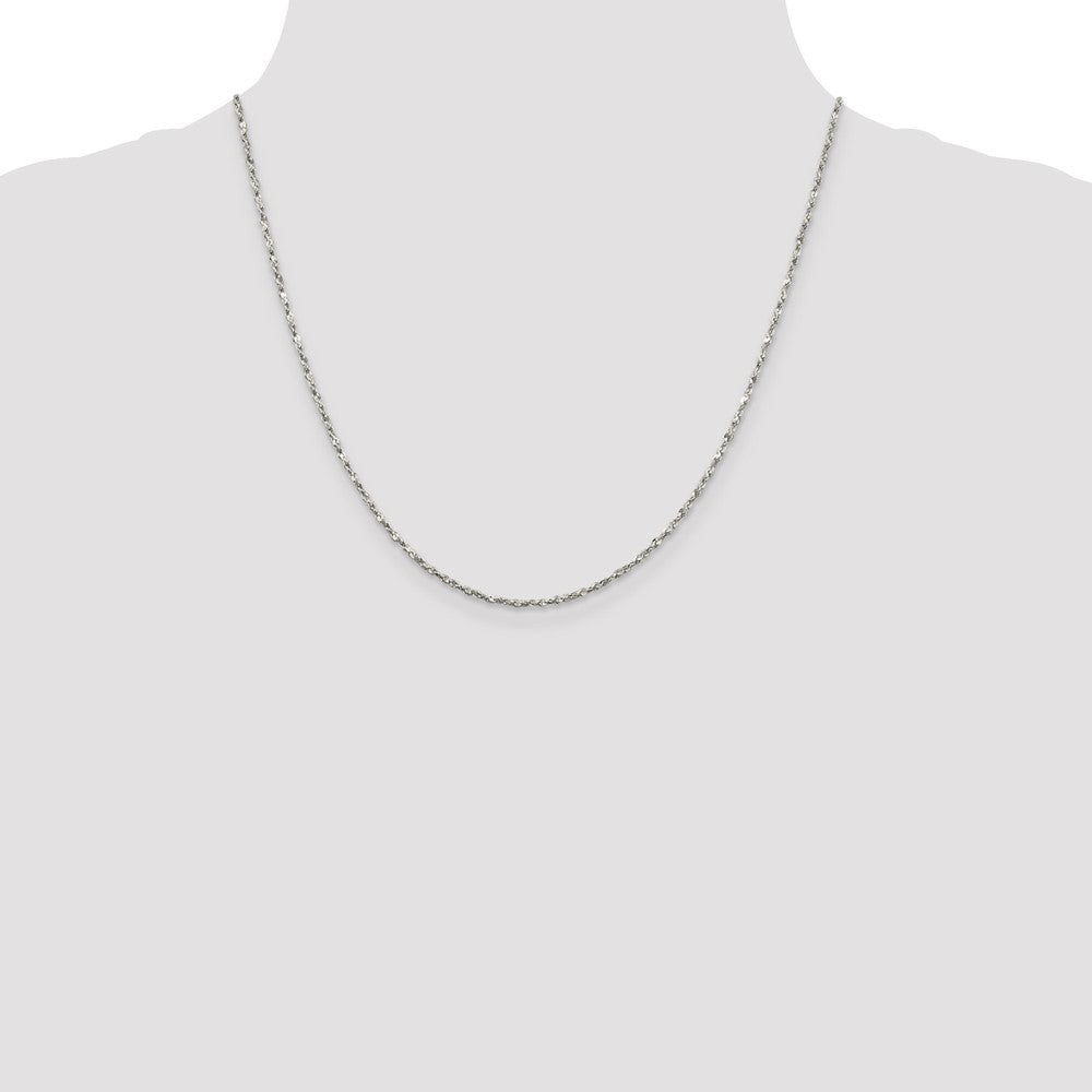Sterling Silver 1.8mm Twisted Serpentine Chain 20 Inches