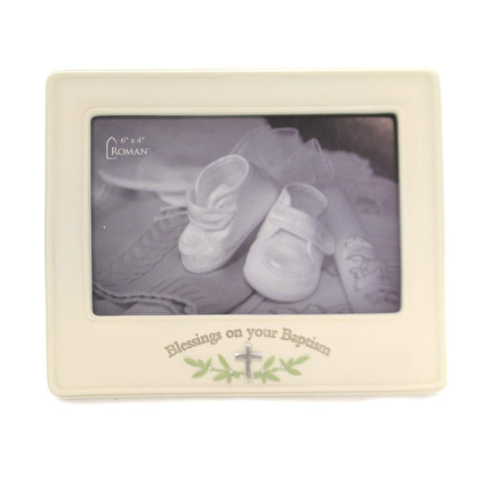 Roman 6" H Baptism Frame 4x6