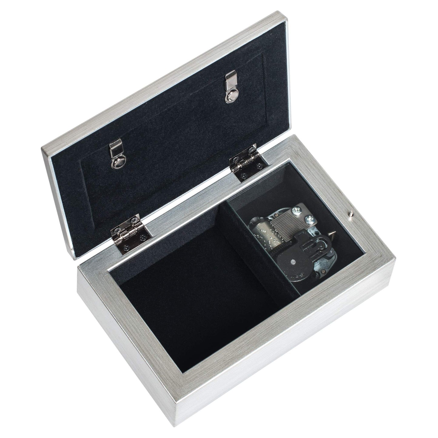 Silver-tone Resin Moon and Back Jeweled Music Box (Plays You Light Up My Life) QGM18626