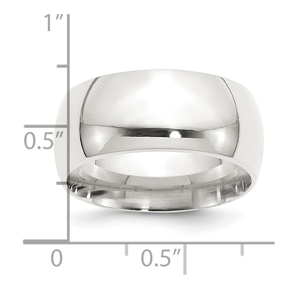 Sterling Silver 10mm Comfort Fit Size 8.5 Band