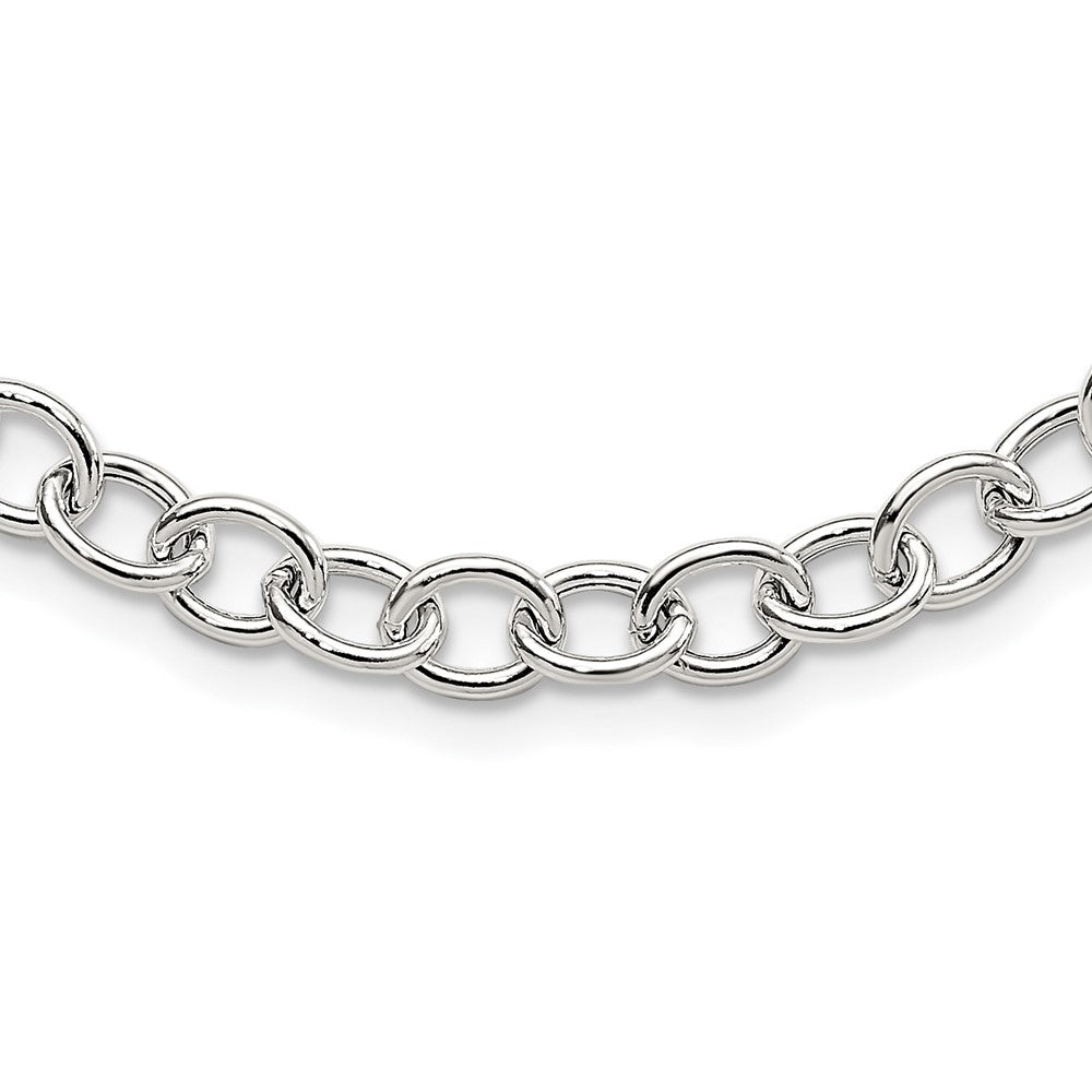 Sterling Silver Cable 6.75mm Necklace 18 Inches
