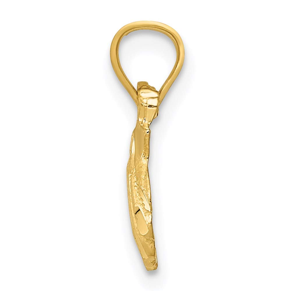 14K Scallop Shell Pendant
