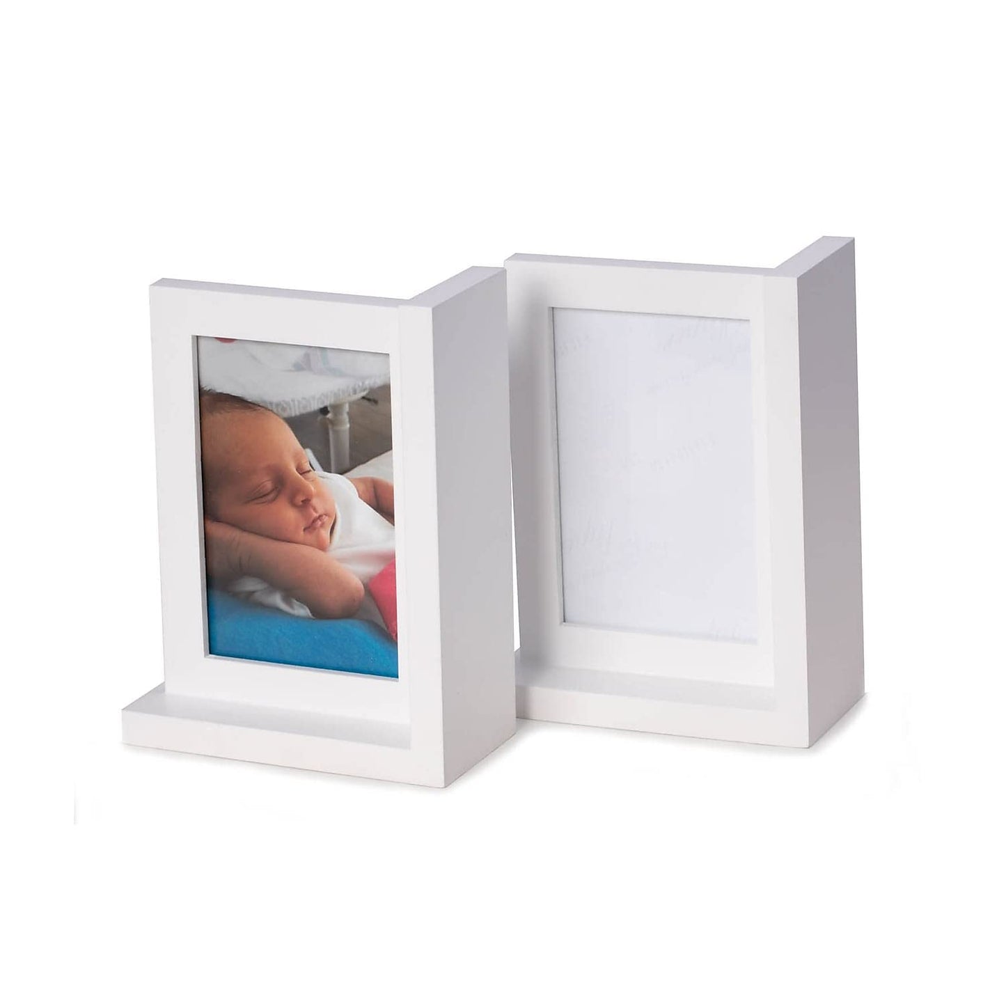 Kennedy Solid Wood White Picture Frame Book End
