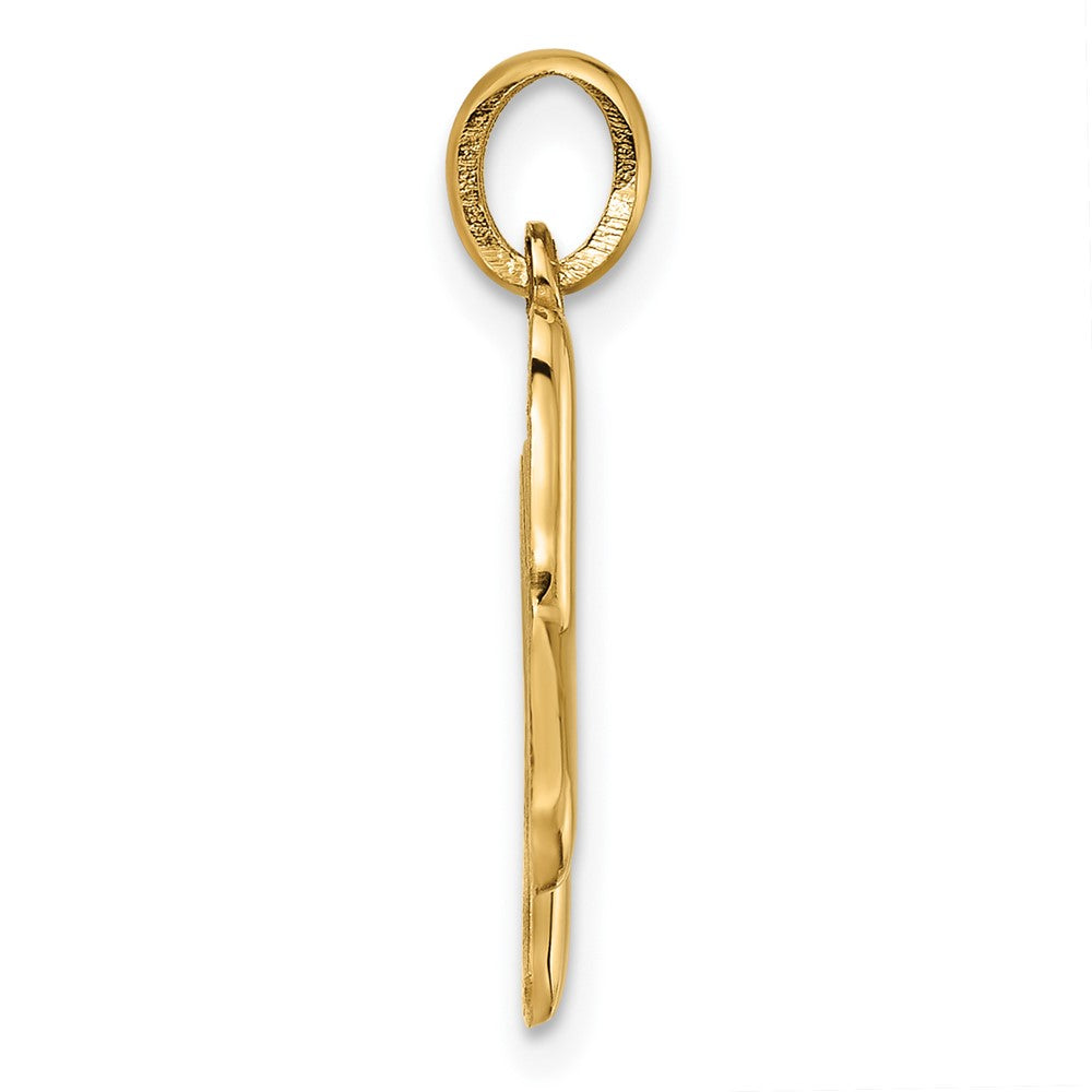 14k Yellow Gold Fancy Letter X