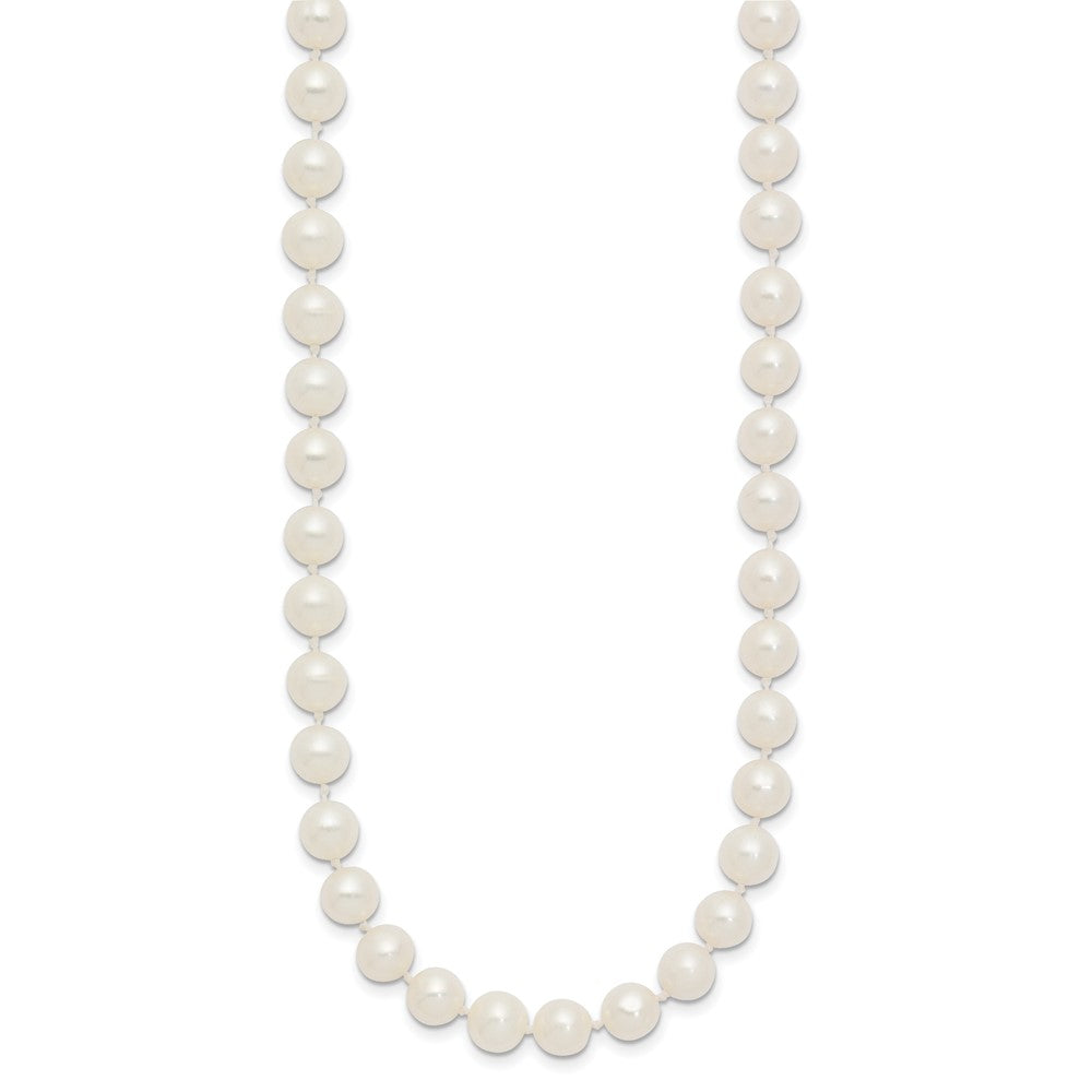 10k 6-7mm White Near-Round Freshwater Cultured Pearl 18 inch Necklace