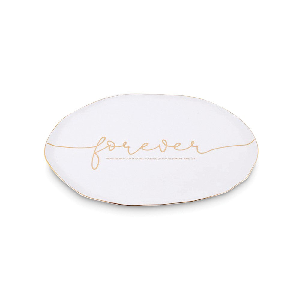 Forever Wedding Ceramic Serving Platter