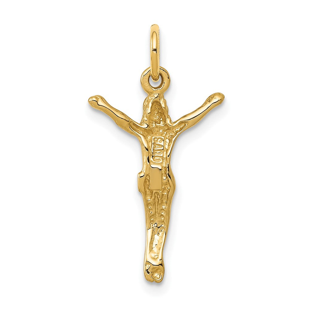 10k Crucifix Charm Yellow Gold