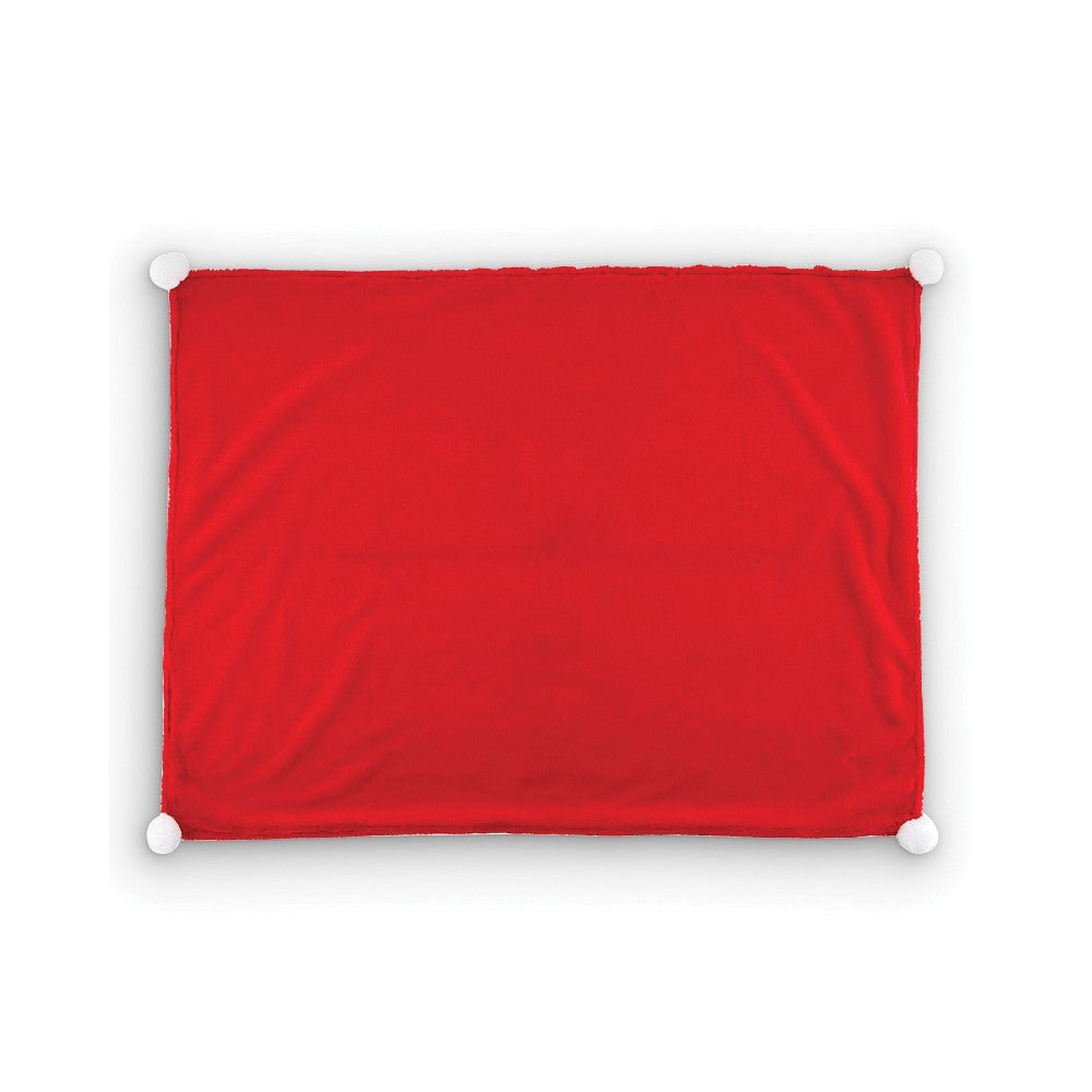 Red Santa Baby Polyester Christmas Plush Blanket