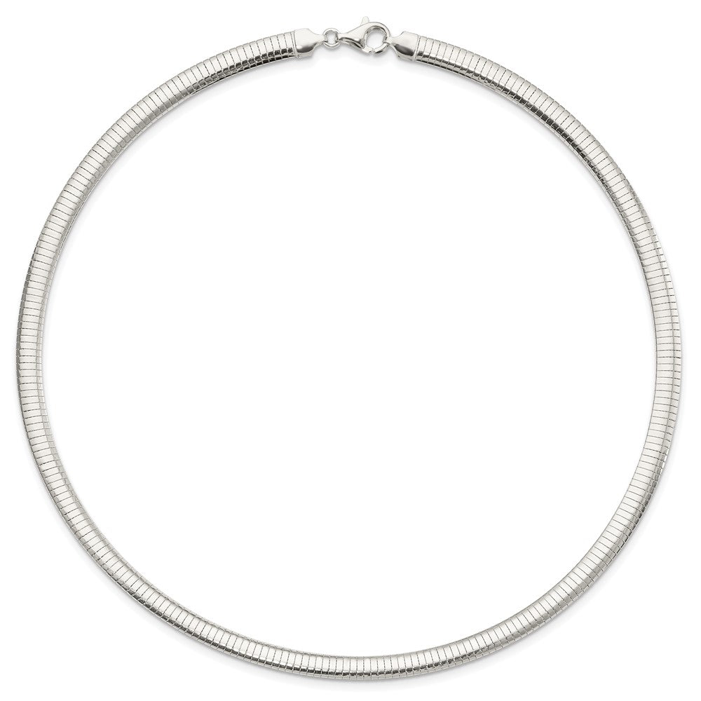Sterling Silver 6mm Cubetto Necklace 18 Inches