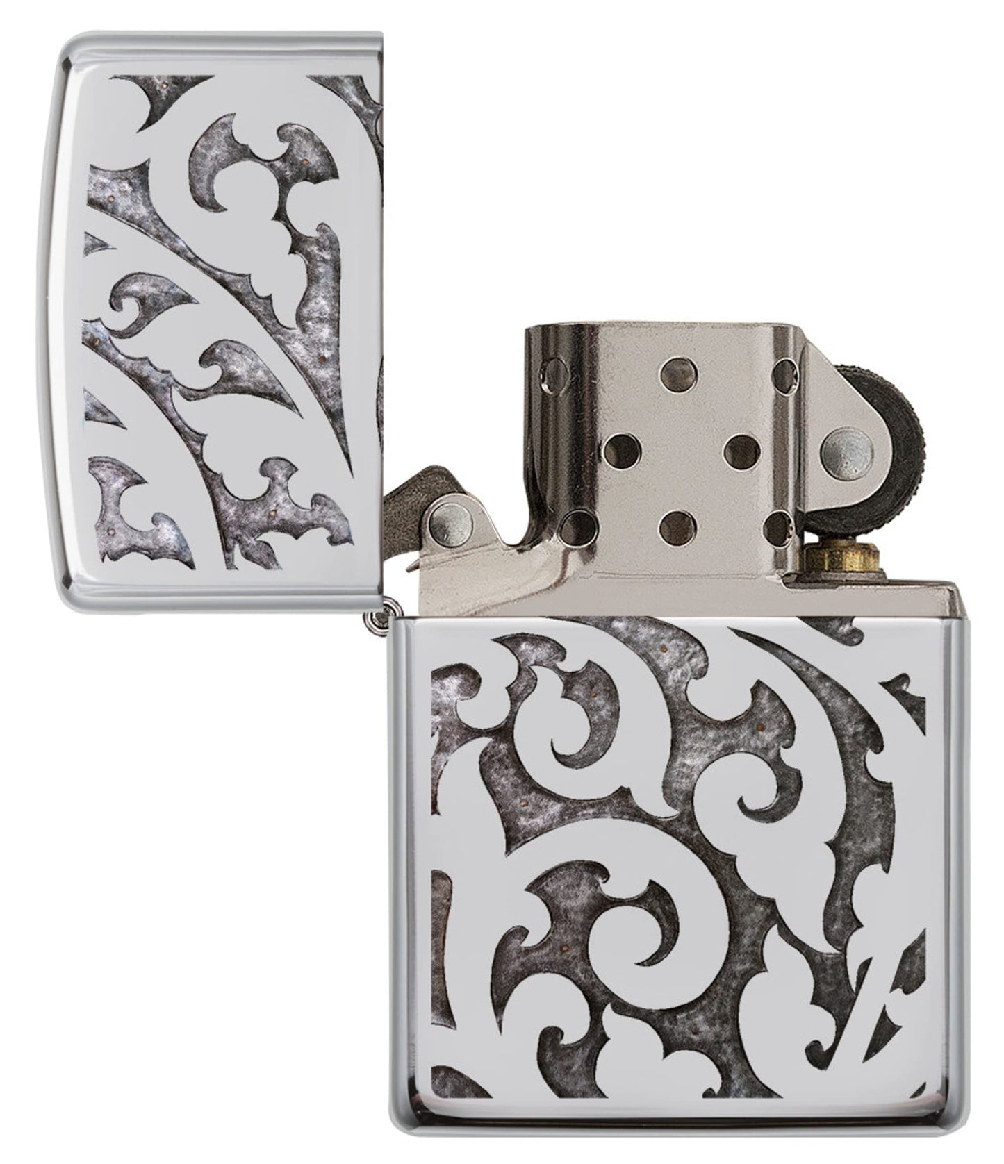 Zippo Filigree Design High Polish Chrome Pocket Lighter