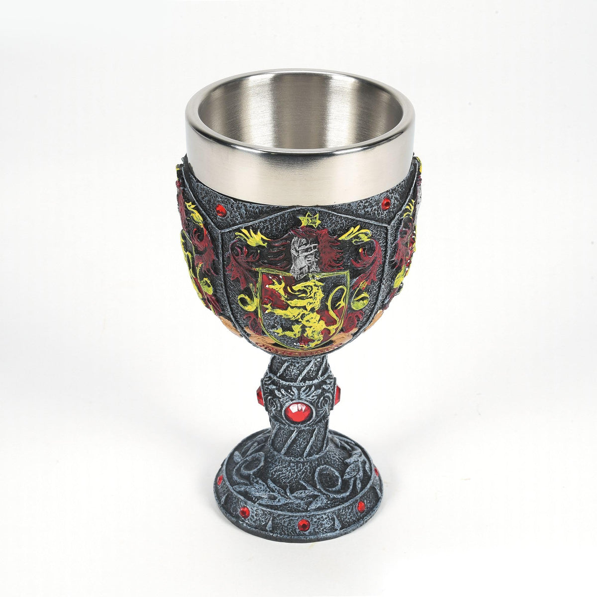 Wizarding World of Harry Potter Gryffindor Decorative Stainless Steel Resin Goblet 7in H
