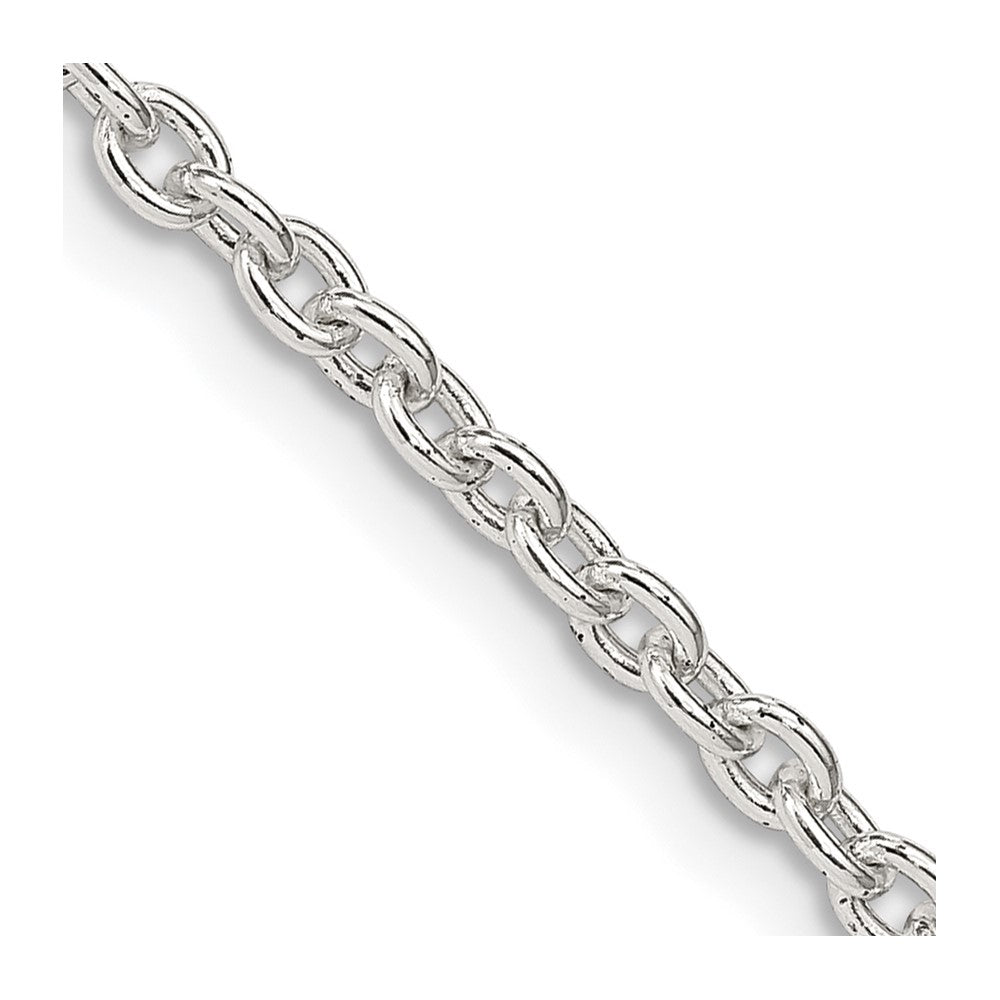 Sterling Silver 2.75mm Cable Chain 26 Inches