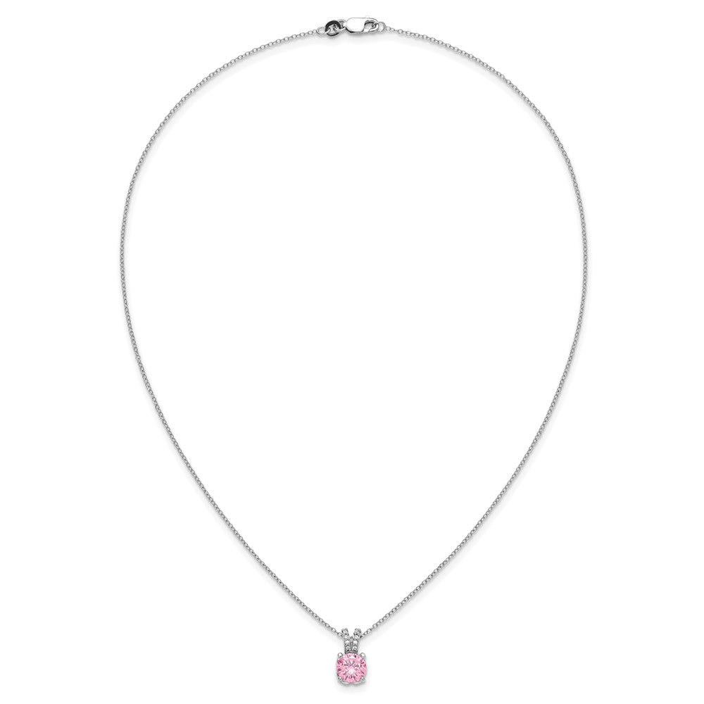SS CZ Pend Necklace