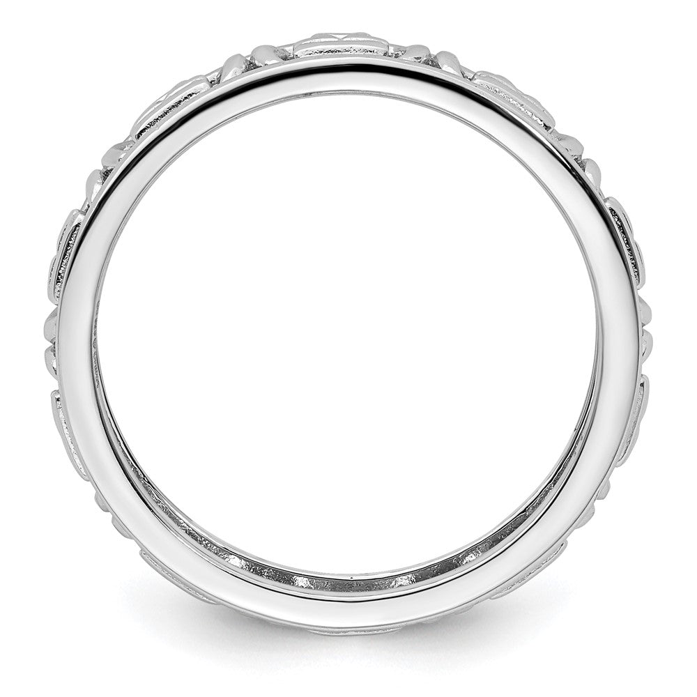 Sterling Silver Stackable Expressions Libra Zodiac Ring Size -9