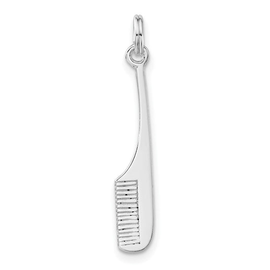 Sterling Silver Polished Comb Charm