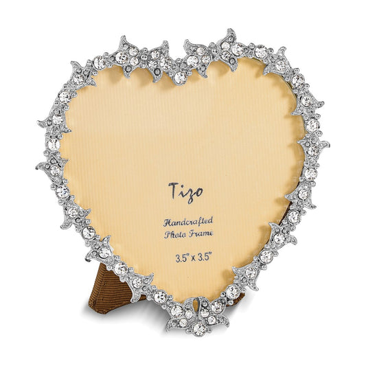 Jewel-tone Crystal Heart Photo Frame