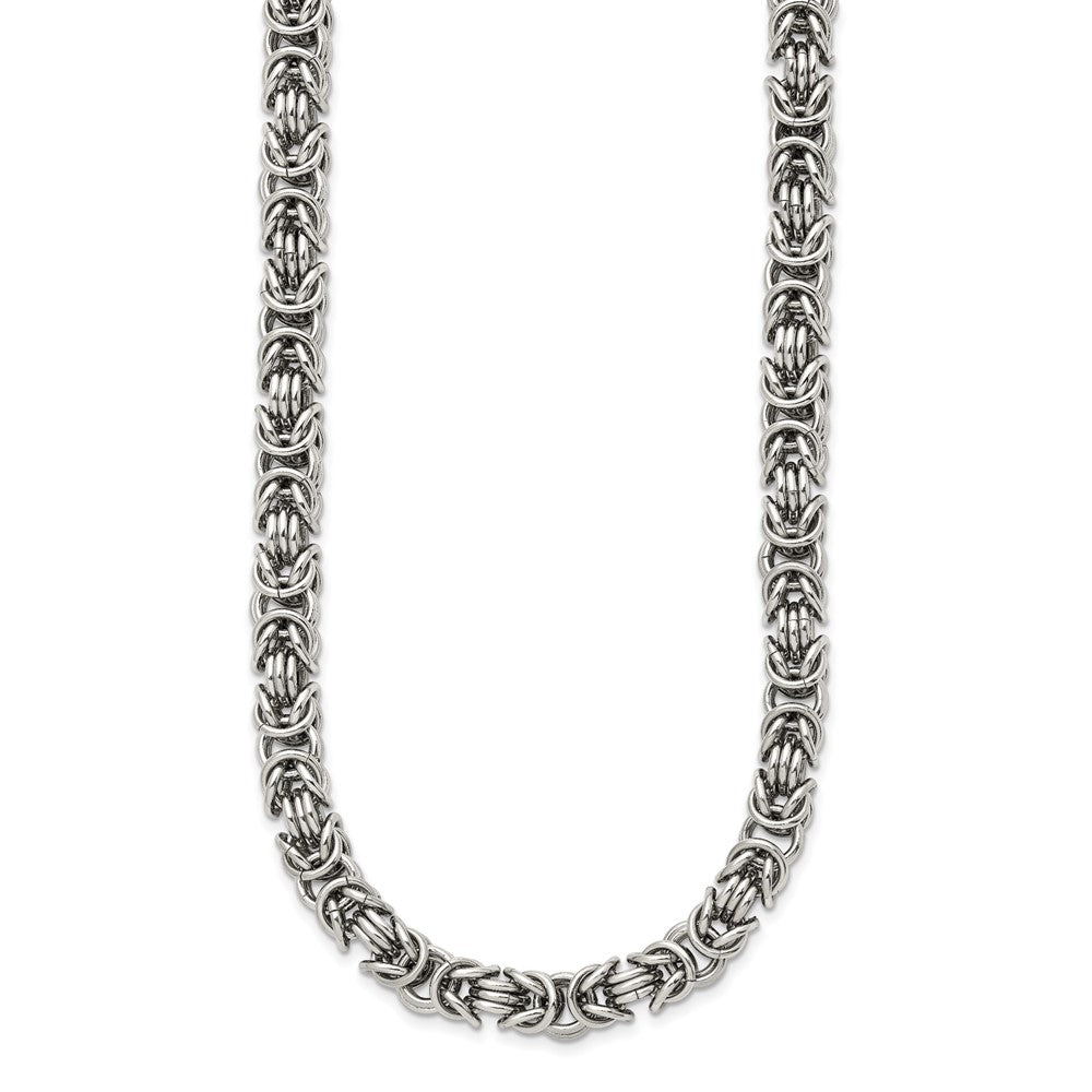 Stainless Steel Polished Fancy Link 18in Necklace