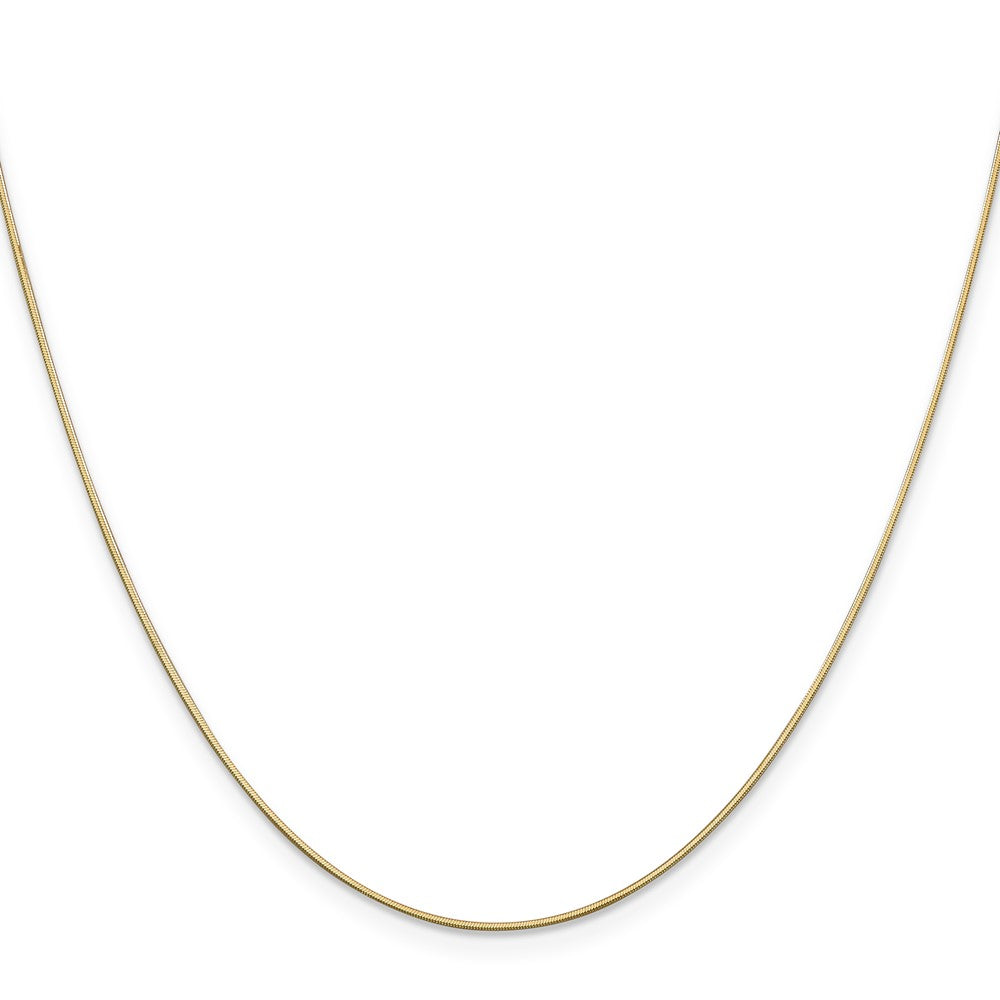 14K .8mm D/C Octagonal Snake Chain