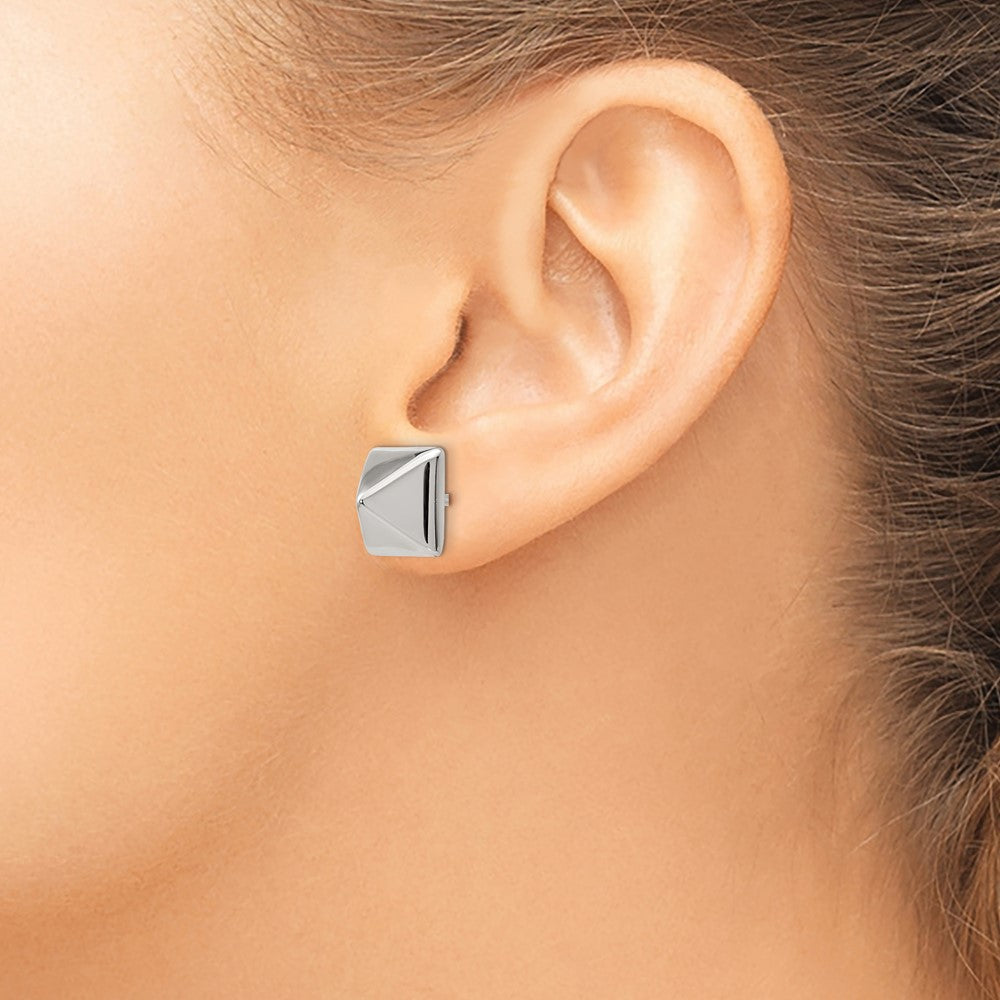 Stainless Steel Polished 6mm Stud Post Earrings