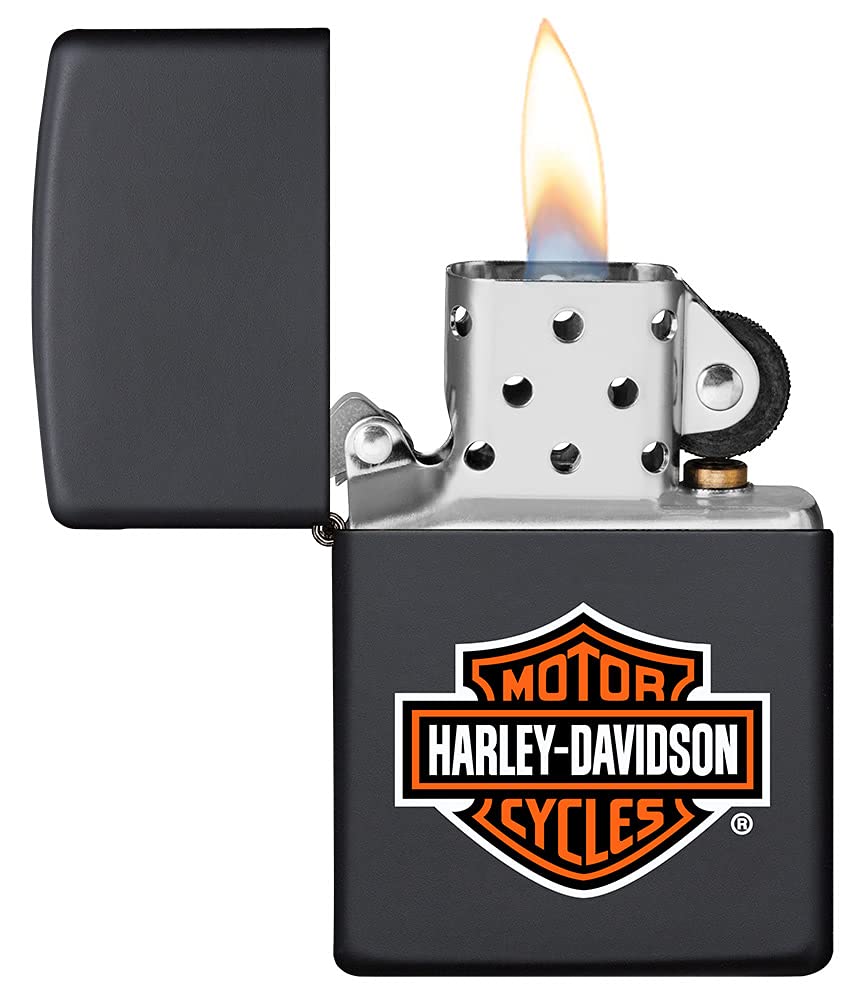 Zippo 218HD.H252 H-D Logo, Black Matte