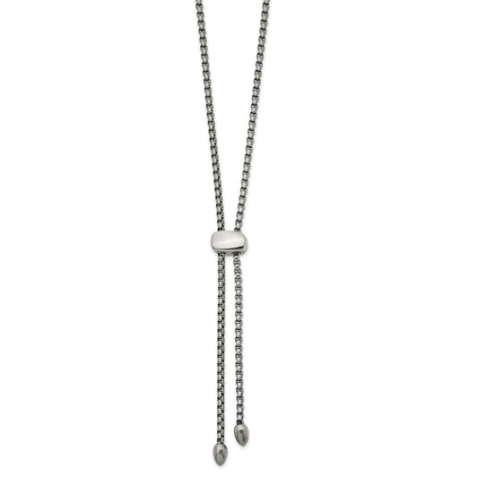 Stainless Steel Polished Fancy Adjustable up to 20.5in Necklace