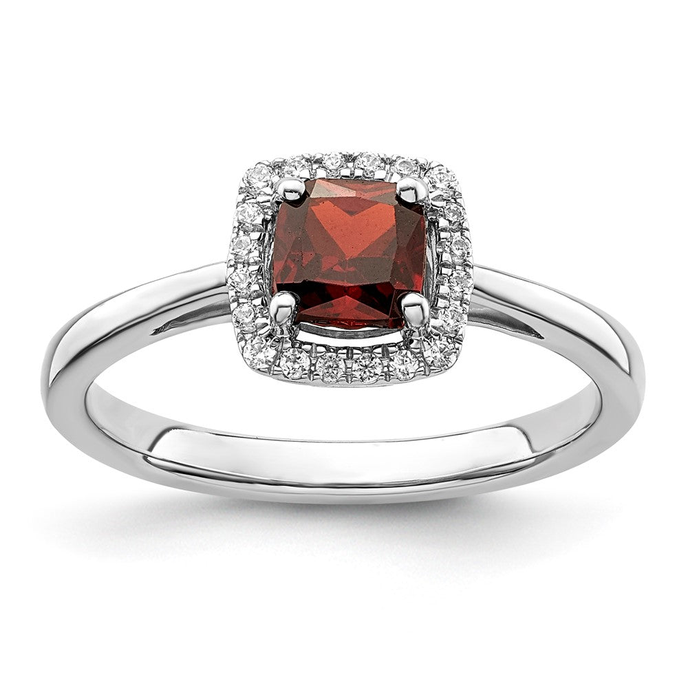 10kw ANT Garnet and Diamond Ring