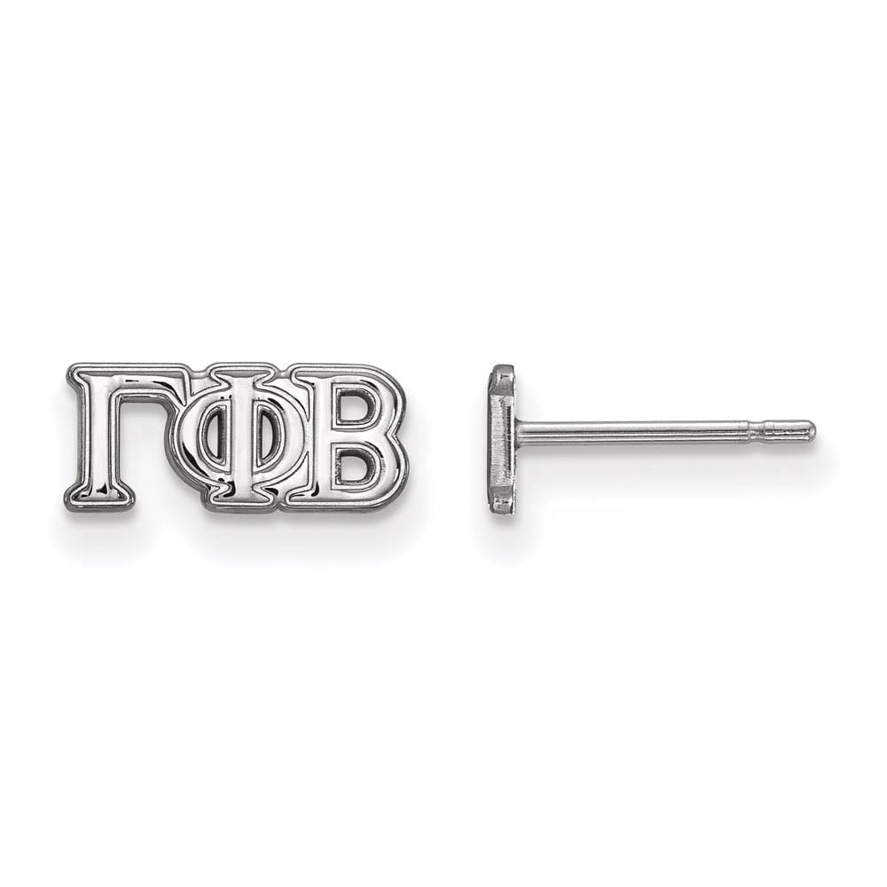 Sterling Silver Official Licensed Greek Sororities Gamma Phi Beta (???) XS Post Earrings