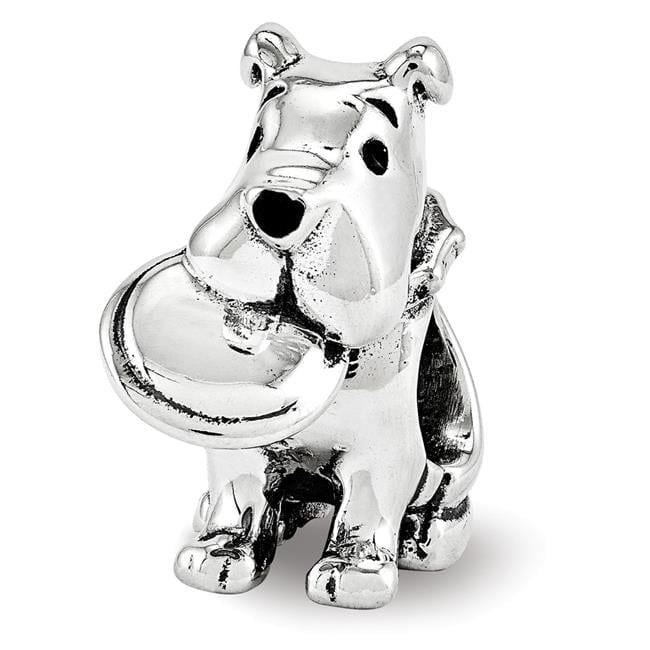 Sterling Silver Reflections Dog With Flying Disc Bead