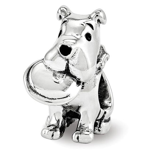 Sterling Silver Reflections Dog With Flying Disc Bead