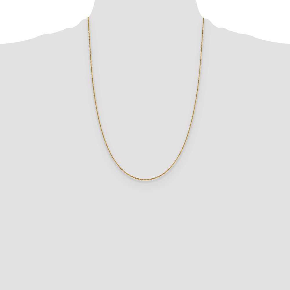 14K 1.15mm D/C Oval Link Chain