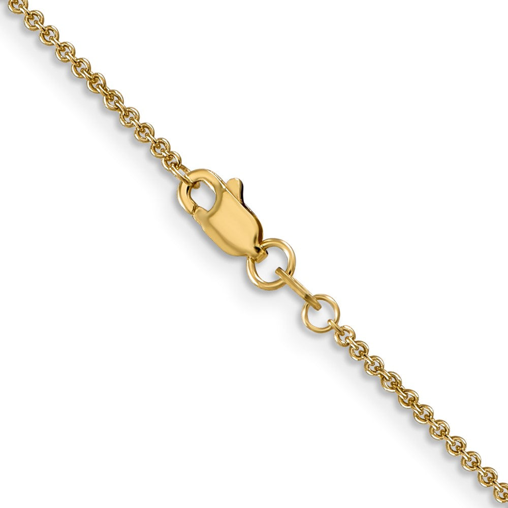 18k Yellow Gold  1.35mm 18in. Cable Chain