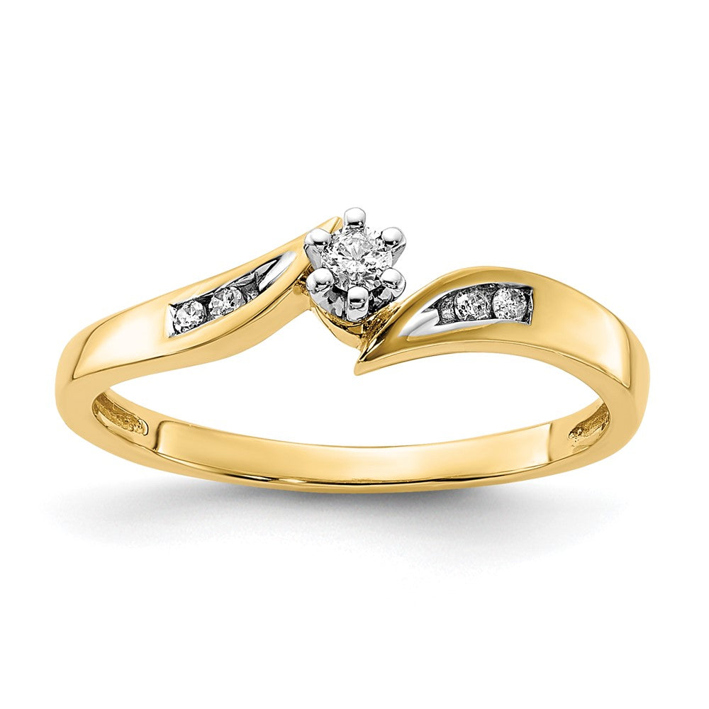 10K Diamond Promise Ring