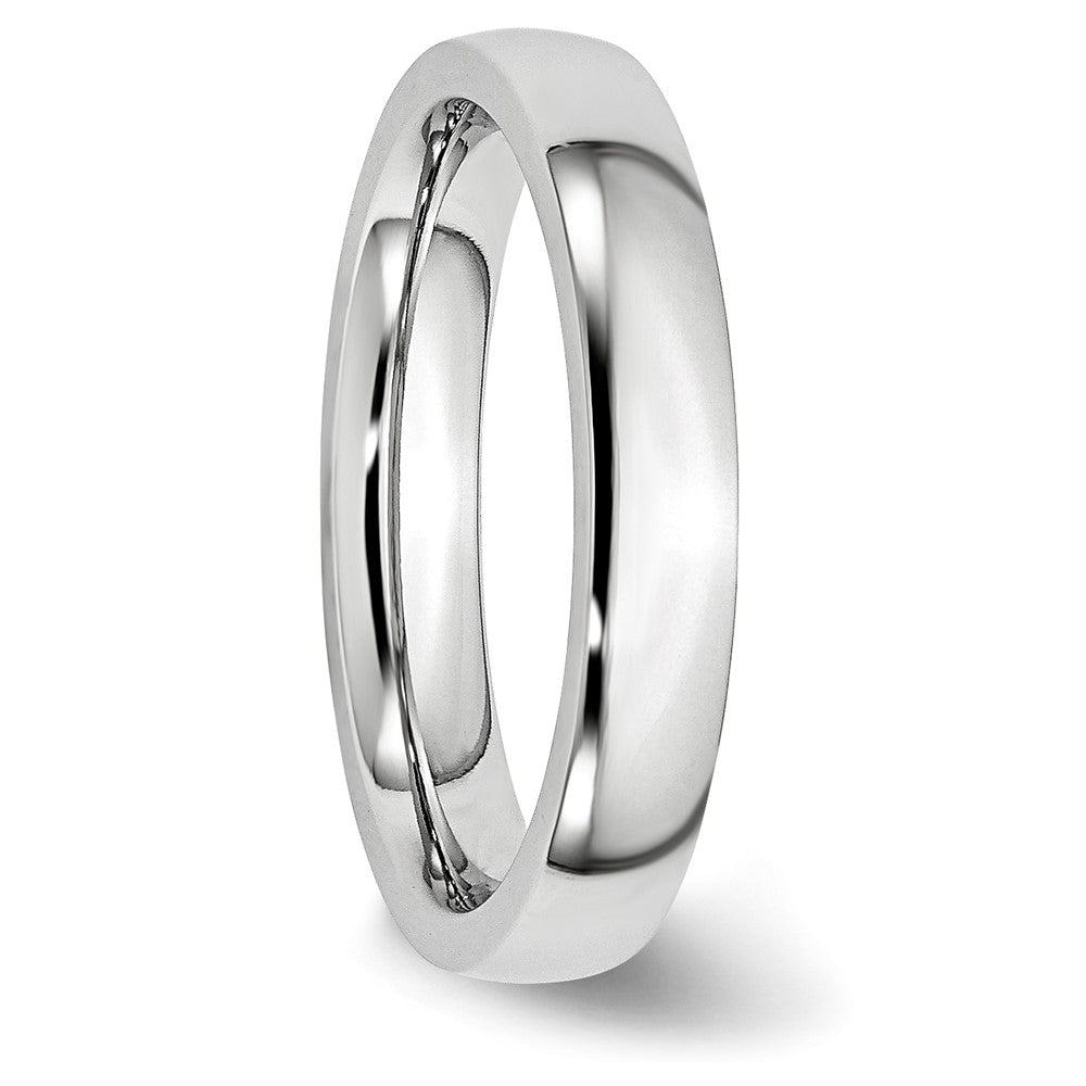 Cobalt Polished 4mm Half Round Band Size - 9.5