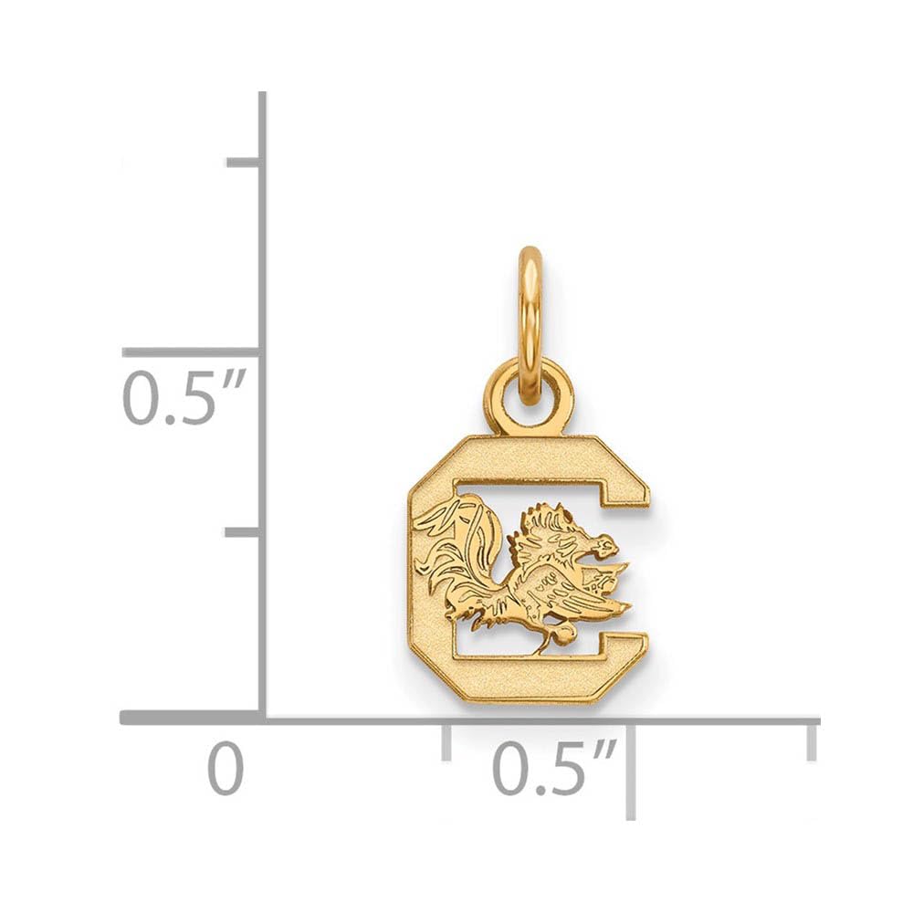 14k Gold LogoArt University of South Carolina Extra Small Pendant Q4Y001USO