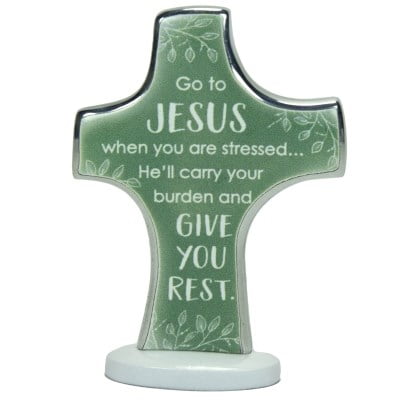 CA Gift  Jesus Gives You Standing Bedtime Cross