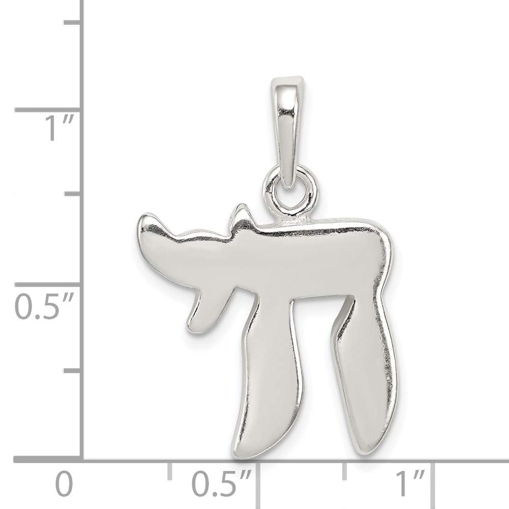 Sterling Silver Chai Pendant