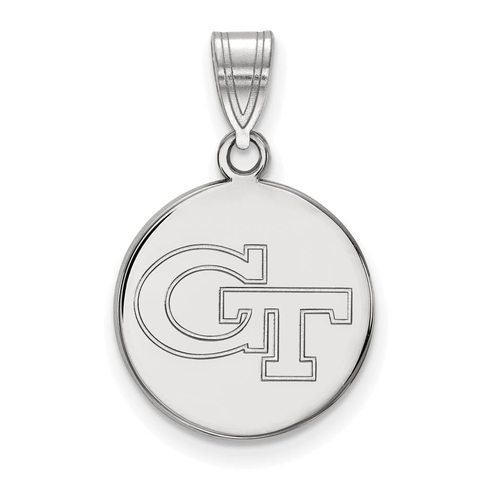 Sterling Silver Georgia Technology Medium Disc Pendant