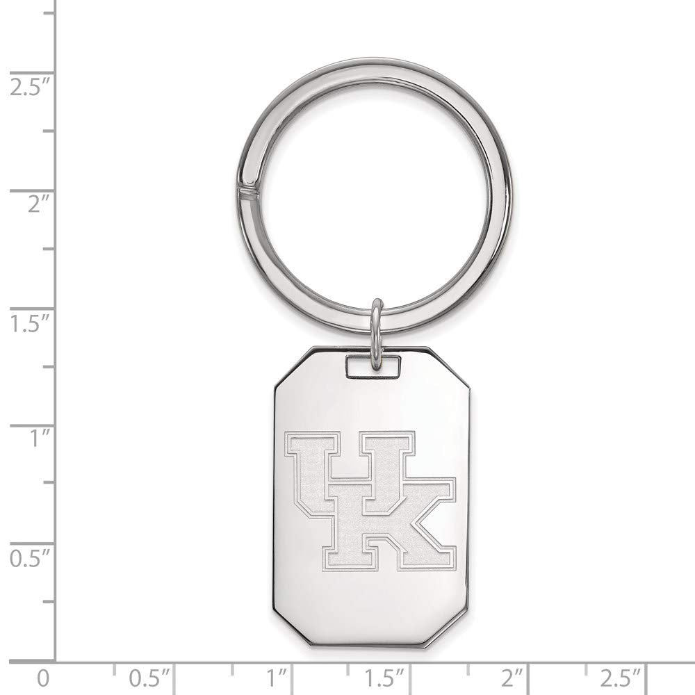 Sterling Silver U of Kentucky Key Chain