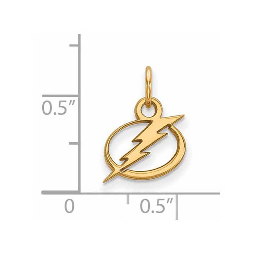 14K Yellow Gold NHL LogoArt Tampa Bay Lightning XS Pendant