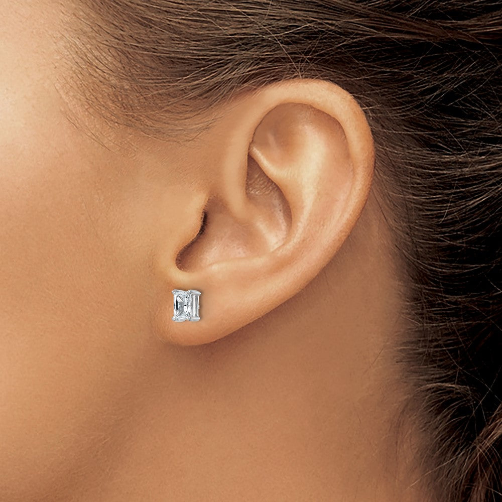 14kw 5.05x4.05mm Radiant Earring Mounting