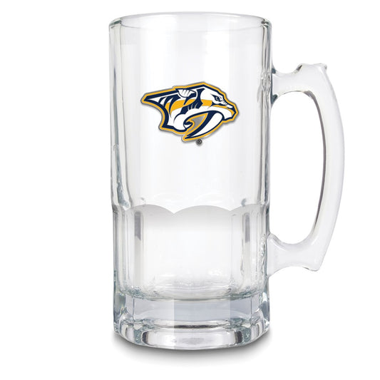 NHL Nashville Predators Glass 32 ounce Macho Mug