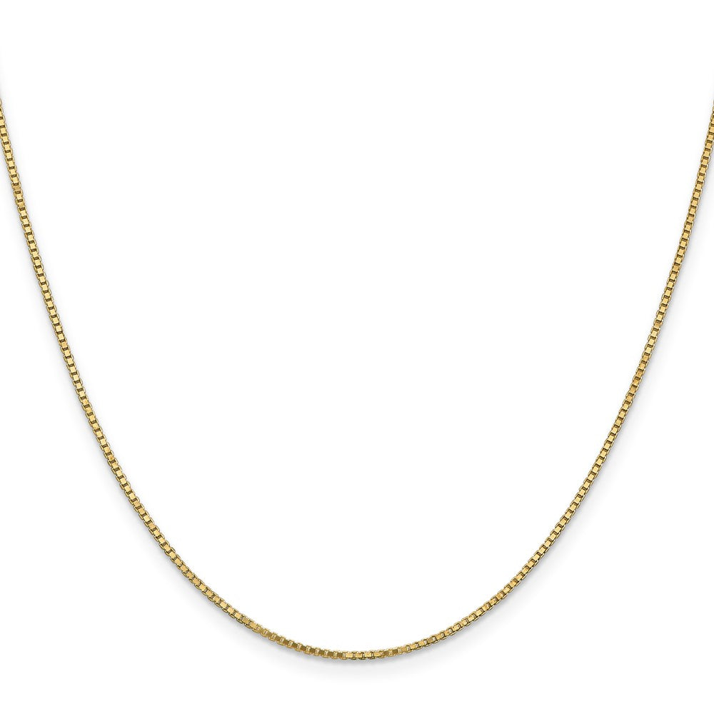 14K 1.2mm Box Chain Yellow Gold